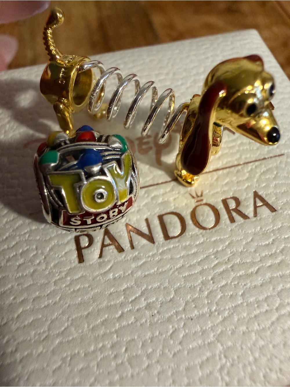 Pandora Toy Stoy Slinky Dog Charm Bundle